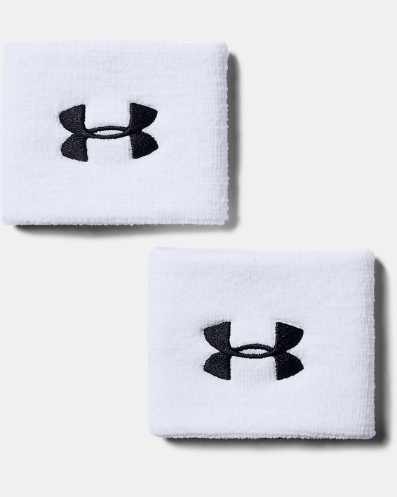 Men's UA 3" Performance Wristband - 2-Pack in White image number 0
